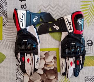 Guantes Furygan Piel Negro/Rojo Talla M