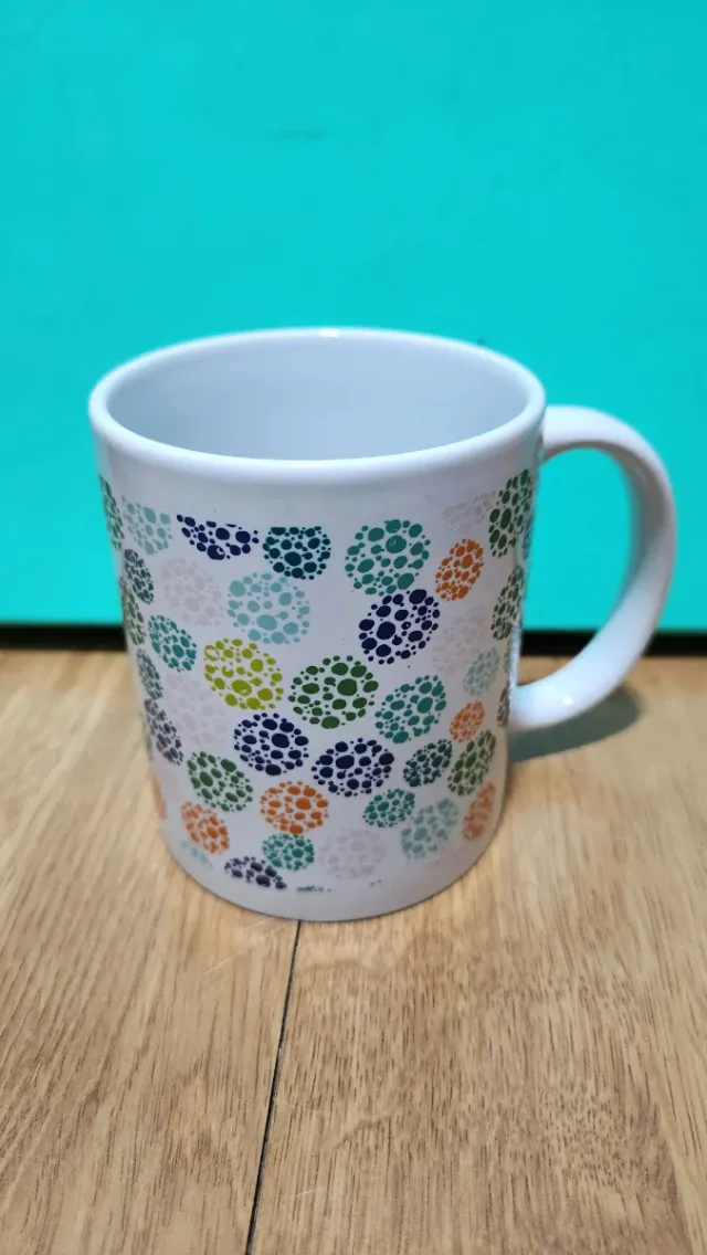 Tazas de desayuno multicolor