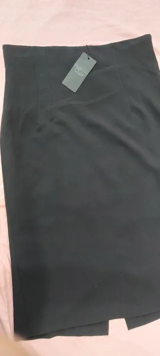 Gonna tubino nero Clips tg 48