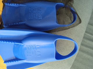 Pinne da nuoto blu