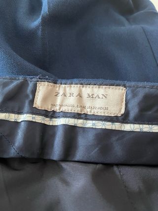 Traje azul marino Zara Talla M