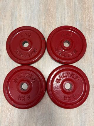 Discos de pesas Salter 4kg 28mm