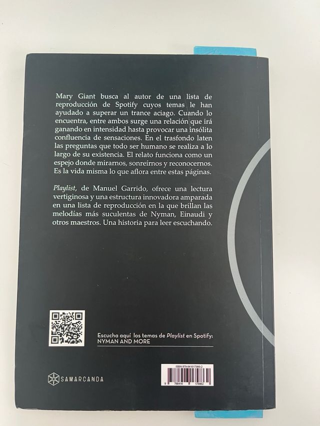 Libro Playlist, Manuel Garrido Hernández