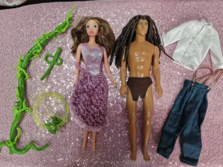 Lotto bambole Tarzan e Jane