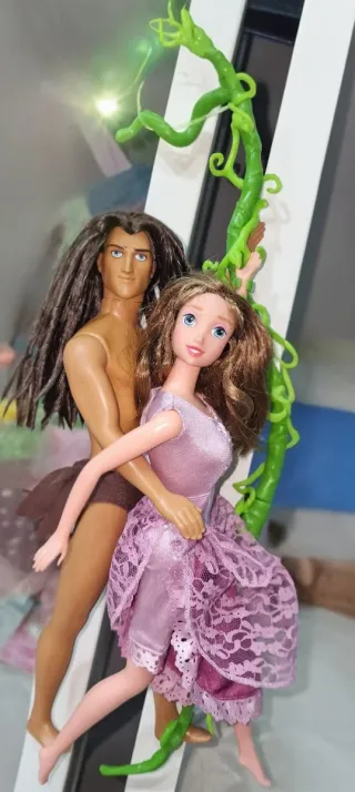 Lotto bambole Tarzan e Jane