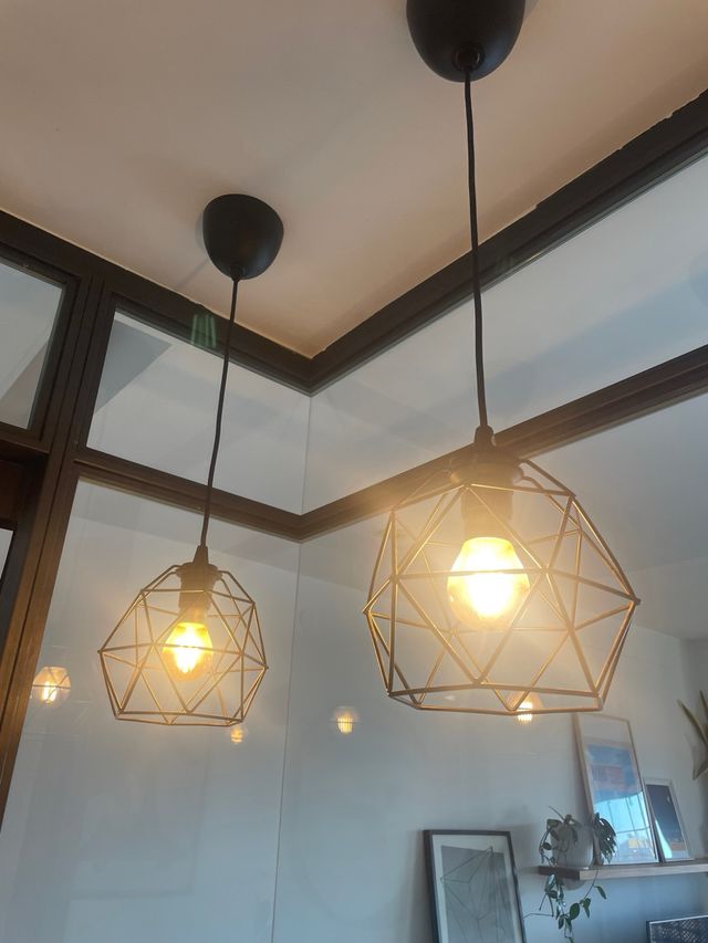 [Mudanza]lámparas Colgantes Vintage Dorada y Negra