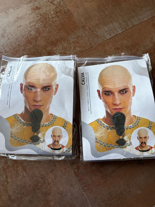 2 Calvas para Disfraz Talla Única