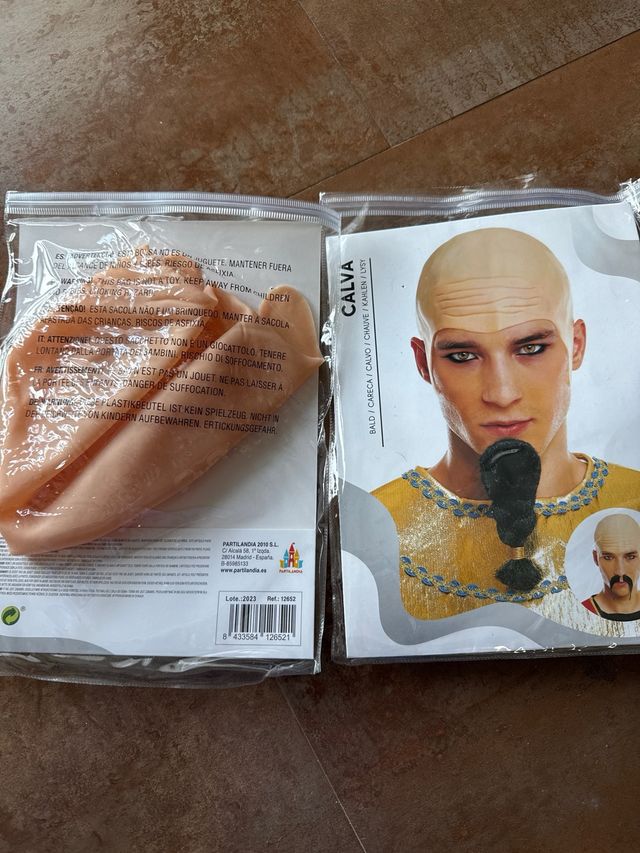 2 Calvas para Disfraz Talla Única