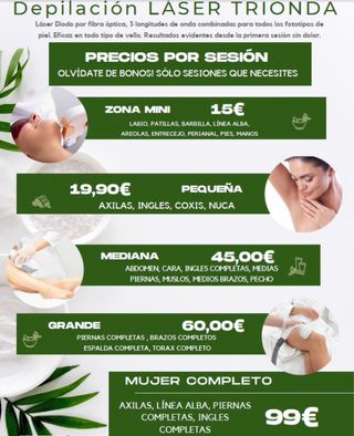 Depilación láser trionda