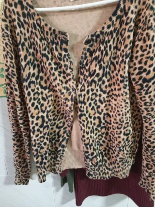 Lote 3 jerseys punto mujer y una chaqueta talla S_