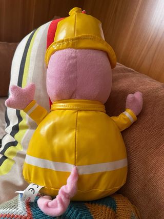 Pupazzo peluche Peppa Pig George pompiere 25 cm