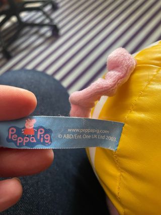 Pupazzo peluche Peppa Pig George pompiere 25 cm