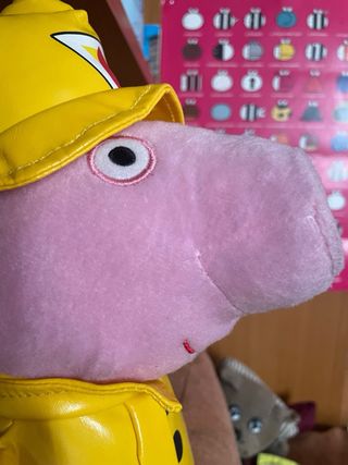 Pupazzo peluche Peppa Pig George pompiere 25 cm