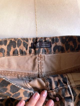 Minifalda Zara Estampado Leopardo
