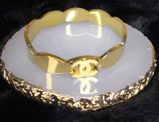 Brazalete Dorado de Acero Inoxidable