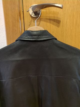 Chaqueta Vintage Vera Pelle Negra Hombre