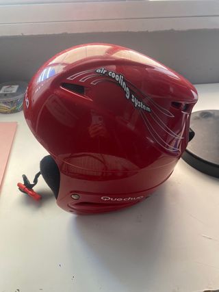 Casco Esquí Niños Quechua Rojo