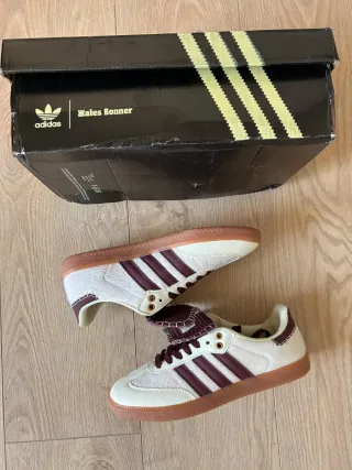 Adidas x Wales Bonner Samba Blancas/Burdeos