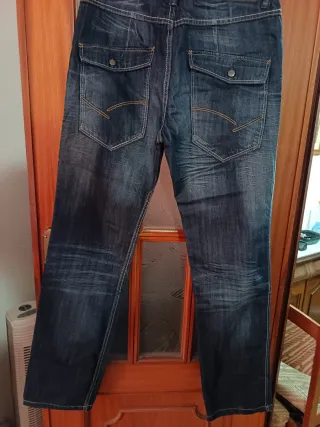 Pantalón vaquero Pull&Bear azul 