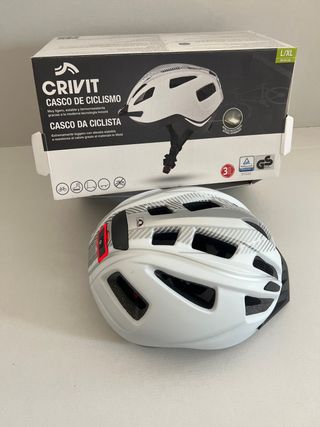 Casco Crivit Ciclismo Blanco Talla L/XL