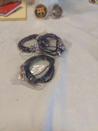 Pulsera FCB Barça Cuero Trenzado