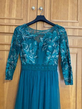 Vestido verde fiesta talla 38