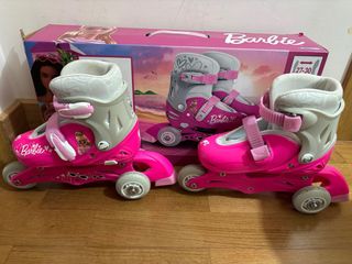Patines Barbie 3 Ruedas Niña Talla 27-30