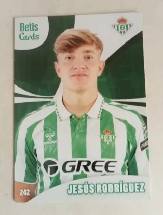 Cromo Jesús Rodríguez Betis Cards 242