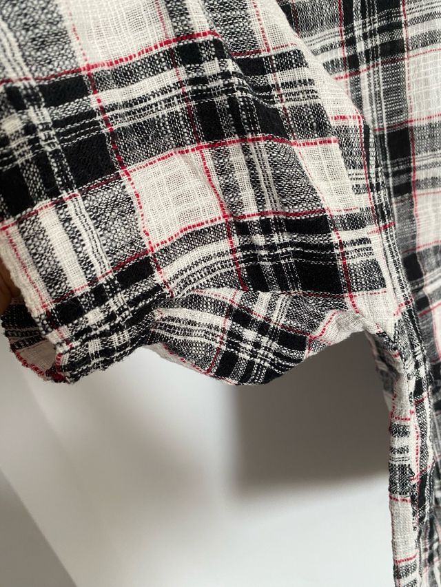 Preciosa camiseta de cuadros, S-M