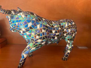 Toro mosaico decorativo
