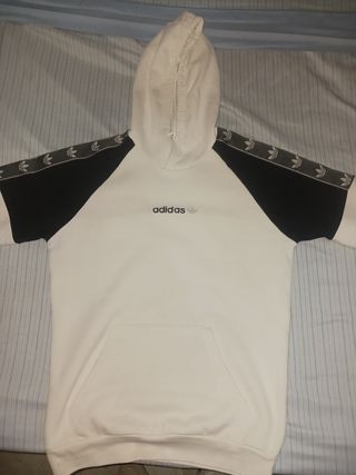 Sudadera Adidas Blanca y Negra