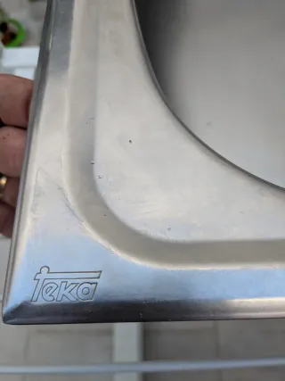 Fregadero Teka Doble con Grifo