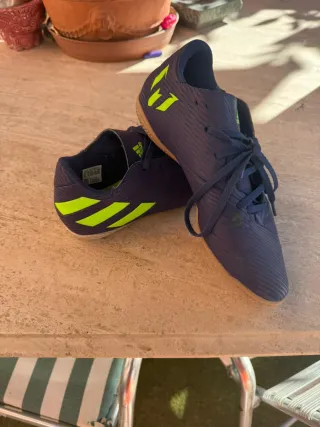 Zapatillas Futsal Adidas Azul y Verde