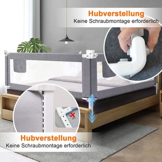 Barrera de cama Seguridad Infantil 1.8M