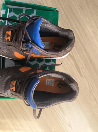 Zapatillas Puma Trinomic Marrón y Naranja