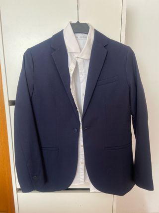 Traje Zara Niño Talla 11-12 Años Azul. 