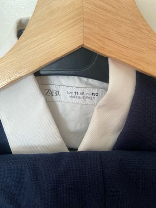 Traje Zara Niño Talla 11-12 Años Azul. 