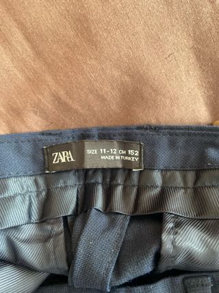Traje Zara Niño Talla 11-12 Años Azul. 