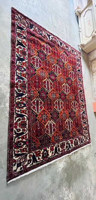 Alfombra Persa de Lana Multicolor