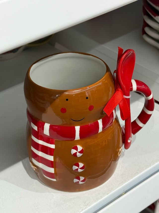 Taza Navideña Jengibre con Cuchara