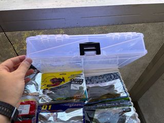 Lote vinilos pesca variados 22 bolsas