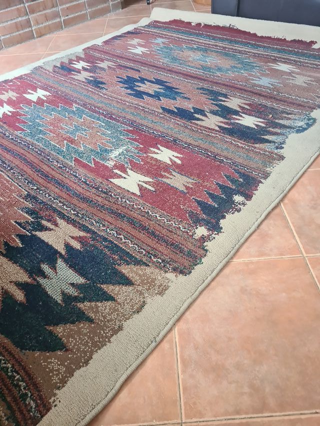 Tapete de lã estilo étnico