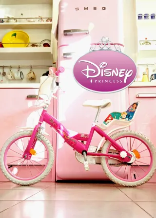 Bicicleta Disney Princesas 16' Rosa