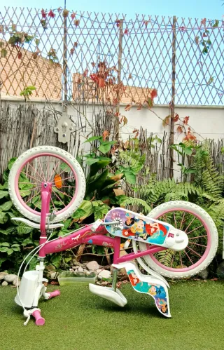 Bicicleta Disney Princesas 16' Rosa