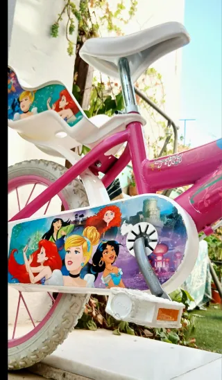 Bicicleta Disney Princesas 16' Rosa