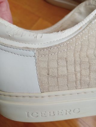 Zapatillas Iceberg Talla 43 Beige/Blanco