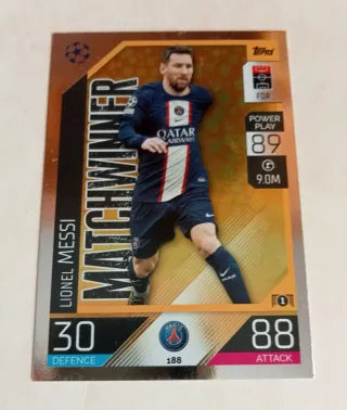 Lionel Messi Matchwinner  Topps Card