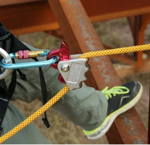 Bloqueador de cuerda escalada 9-12mm