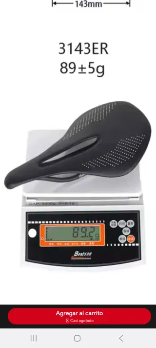 Sillín de carbono 90g
