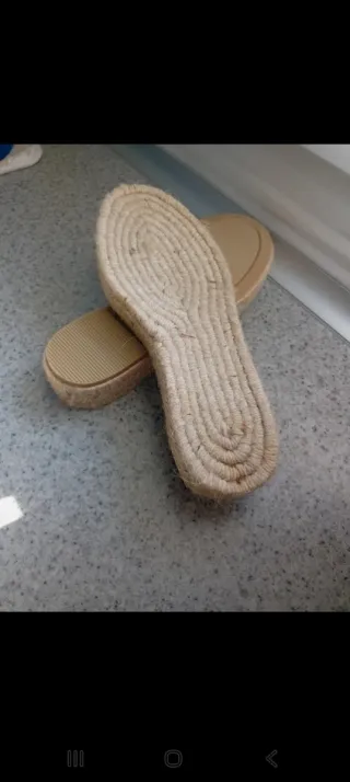 Suelas Esparto Talla 38 Beige